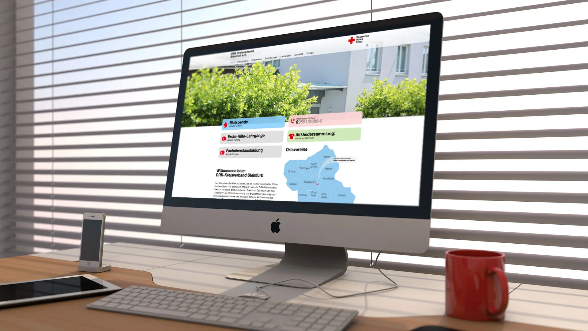 Website „DRK Kreisverband Steinfurt“ - Webdesign
