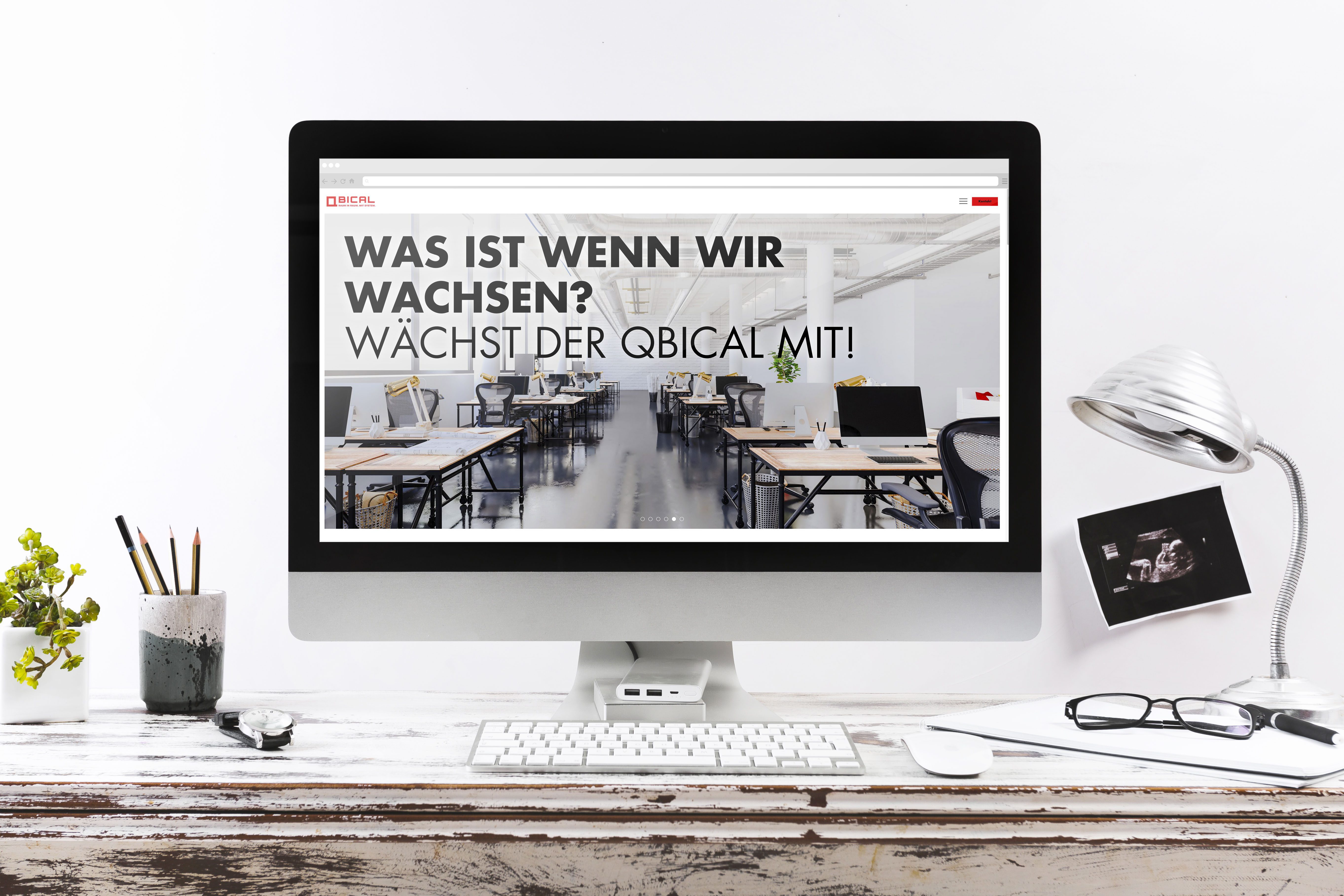 Website „Qbical“ - Webdesign